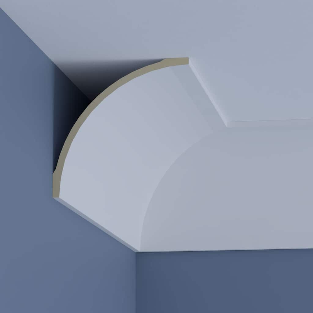 9 7/8"H x 9 7/8"P x 14"F x 48"L Faith Crown Moulding - 1-Pack