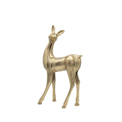 Cast Aluminum Deer - 20.5"L x 7.5"W x 12.0"H