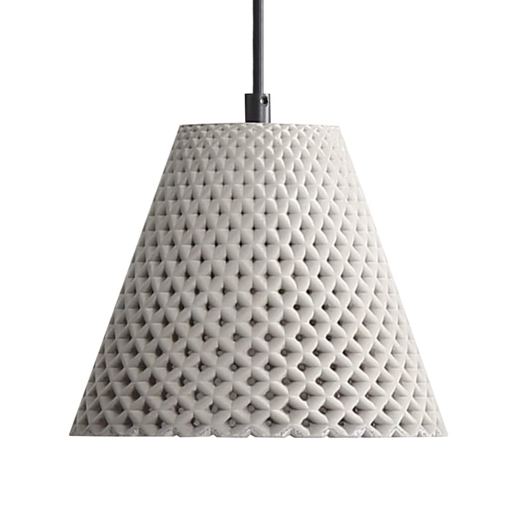 Golden Lighting Clarus 8in Integrated LED Pendant in Grey Cement - Silver