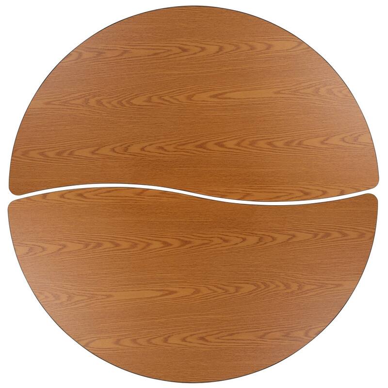 2 Piece 60" Circle Flexible Kids Adjustable Activity Table Set
