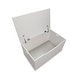 preview thumbnail 5 of 8, Badger Basket Flat Bench Top Toy and Storage Box - White