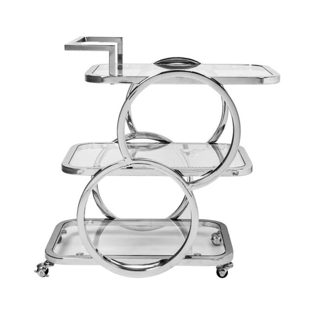Metal Bar Cart Chrome Bar Carts for the Home