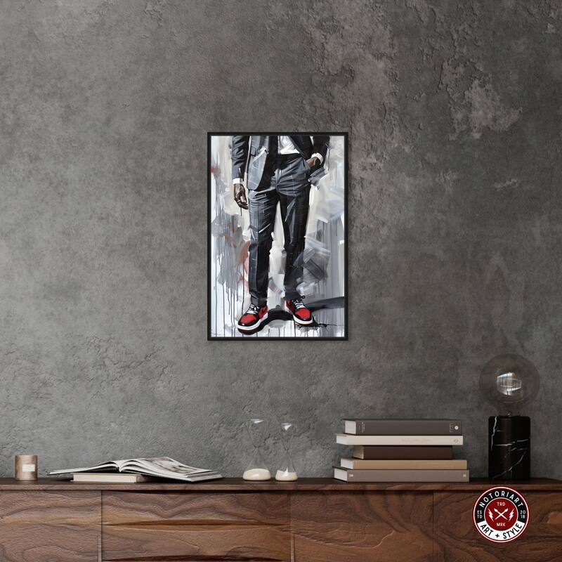 Notoriart Man Of Style Ii Framed Men Style 1 Piece Canvas Wall Art