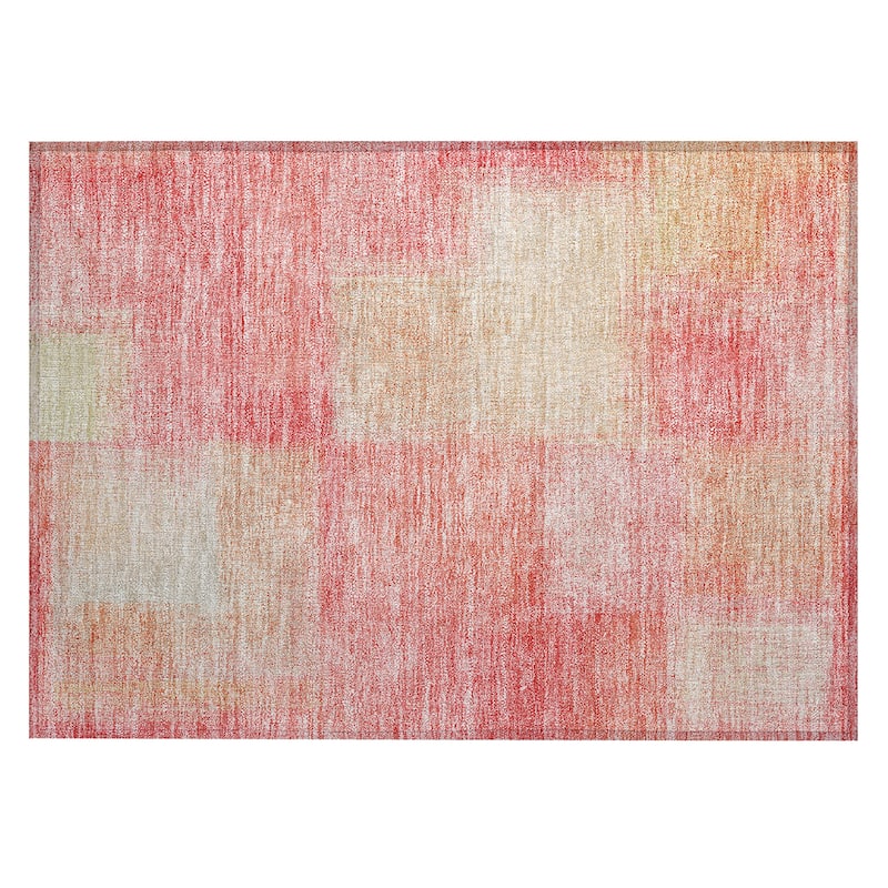 Machine Washable Indoor/ Outdoor Chantille Casual Ombre Rug