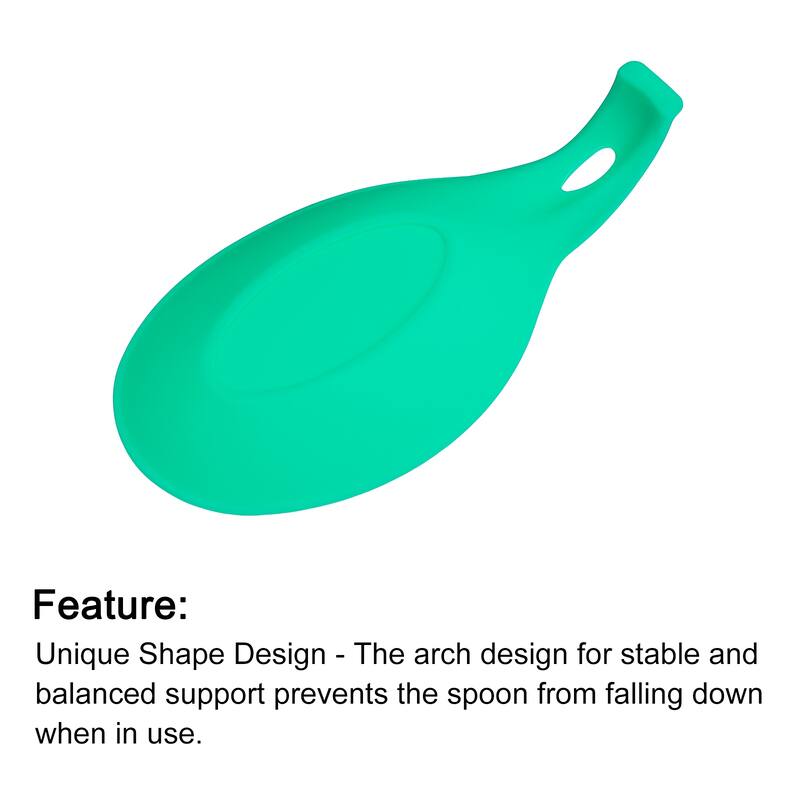 4.72" Heat Resistant Silicone Spoon Rest Kitchen Utensil Holder, 1Pcs
