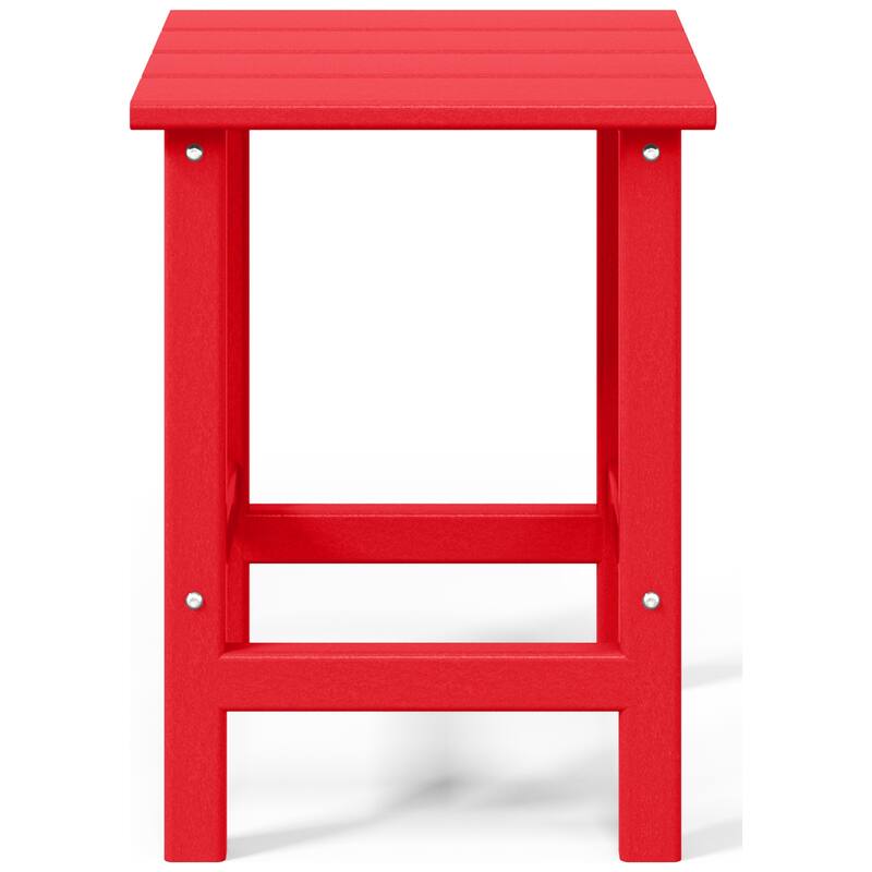 Aderson Outdoor Poly Adirondack Chair with Side Table 3-Piece Set