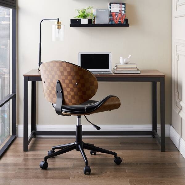 Shop Art Leon Swivel Accent Home Office Desk Chair With Casters Overstock 30668085