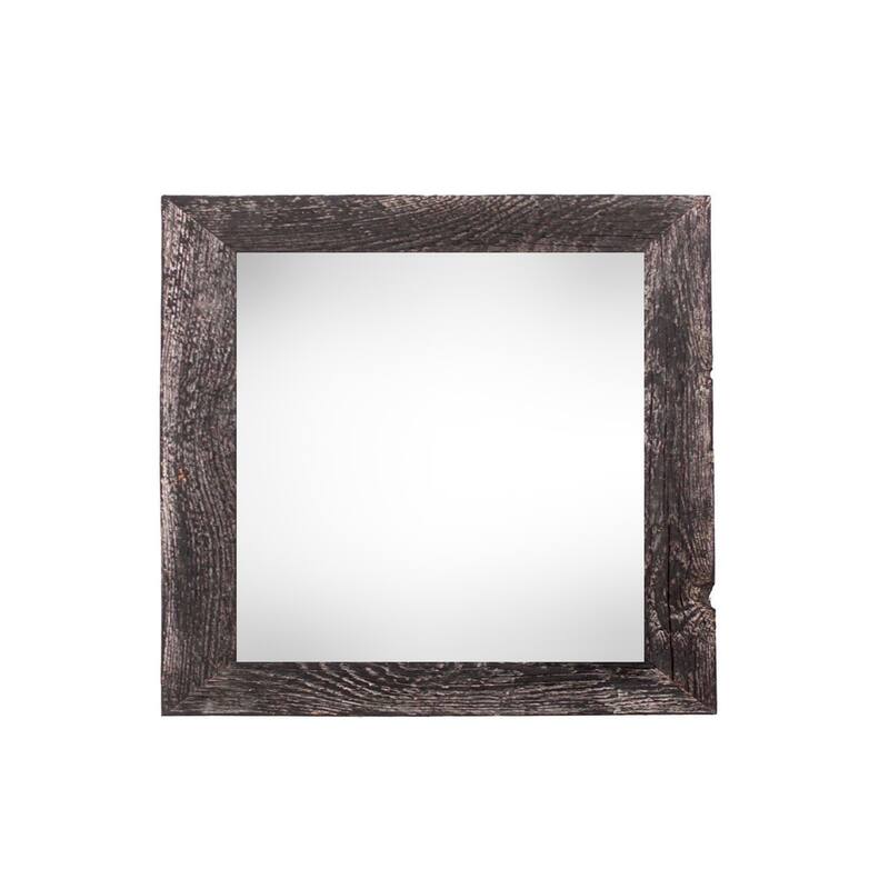 HomeRoots 12" x 12" Black Solid Wood Tabletop Picture Frame