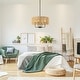 preview thumbnail 8 of 8, 4 - Light Coastal Hand-woven Drum Chandelier - 19.7 in. W x 90.6 in. H