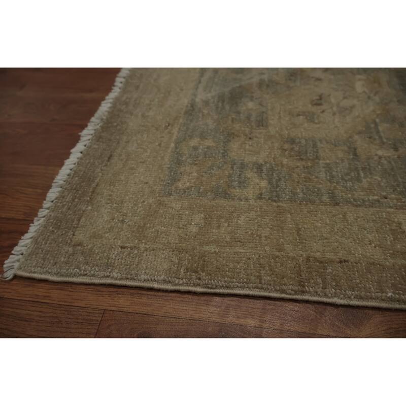 Hand Knotted Oriental 100% Wool Carpet Traditional Floral Brown Ziegler Area Rug - 11' 8'' X 9' 0''
