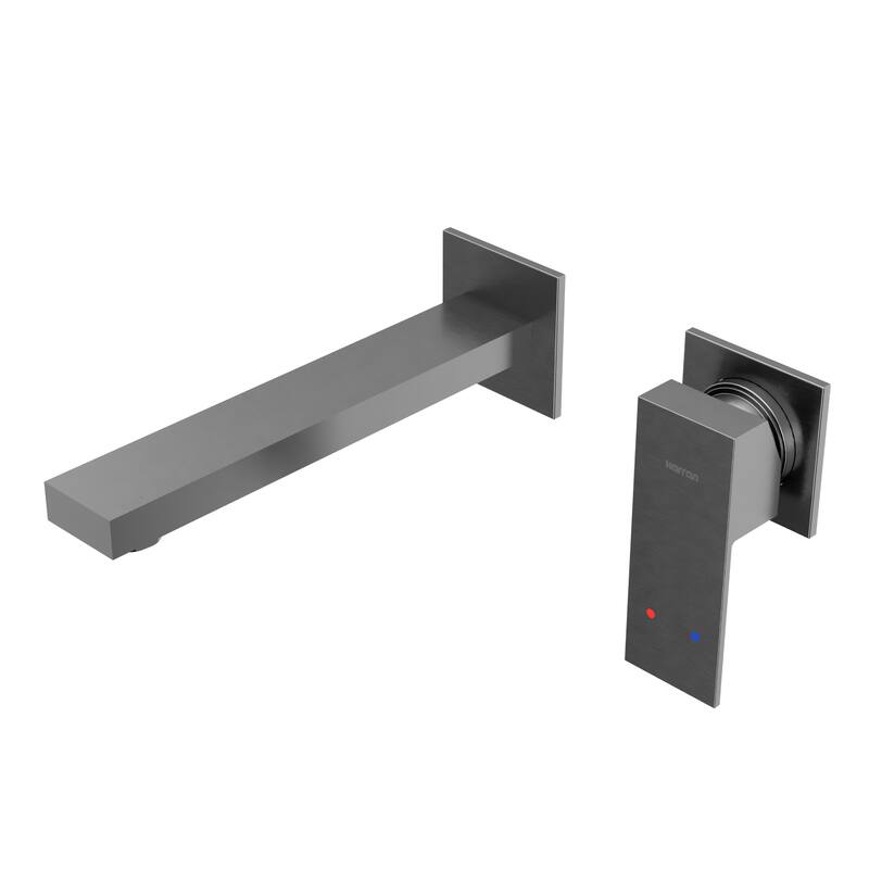 Karran Alberton KBF620 Single Handle Wall-Mount Bathroom Faucet - Stainless Steel