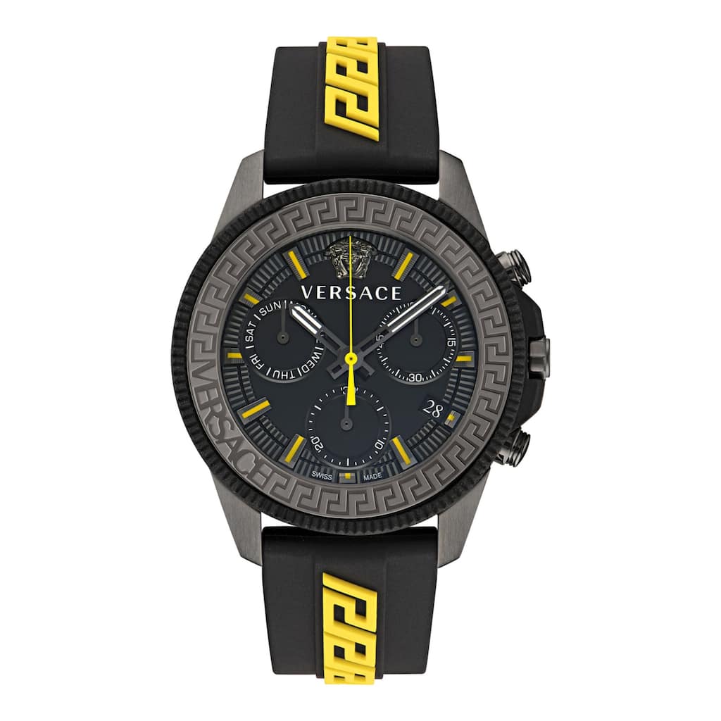 Versace Greca Action Chrono Silicone Watch