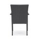 preview thumbnail 30 of 31, Davenport Outdoor 9 Piece Wood and Wicker Expandable Dining Set by Christopher Knight Home
