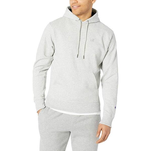 Shop Champion Men S Powerblend Pullover Hoodie Oxford Oxford