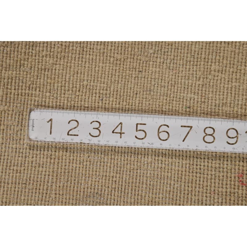 Solid Modern Gabbeh Oriental Foyer Rug Handmade Wool Carpet - 3'5"x 6'5"