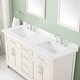 preview thumbnail 9 of 18, Martha Stewart Canaan 60 in. DoubleSink Bathroom Vanity in PicketFence