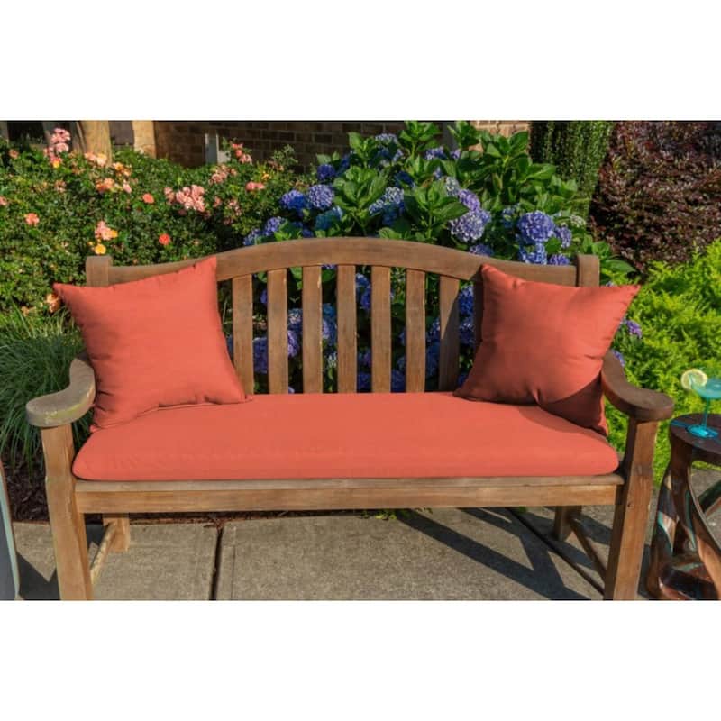 Sunbrella Solid Fabric 1-Piece Indoor/Outdoor Square Throw Pillow, 15"W x 15"L