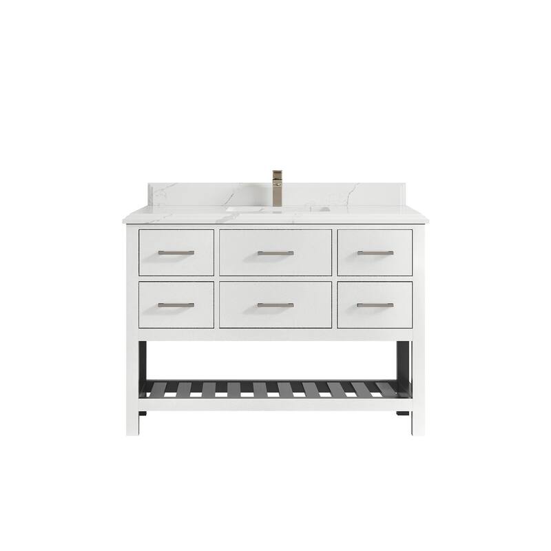 Willow Collections 48 in. W x 22 in. D Parker Single Sink Bathroom Vanity with Countertop