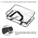 preview thumbnail 4 of 7, 2Pcs Clear Toiletry Bag Makeup Pouch with Zipper Handle - 11.8x3.9x8.7"