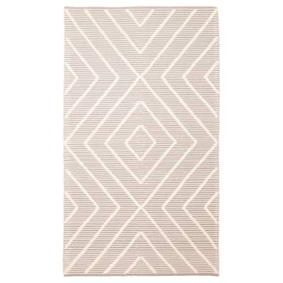 ECARPETGALLERY Braid weave Sienna Grey Wool Rug - 4'9 x 8'2