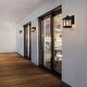 preview thumbnail 2 of 9, Modern Farmhouse Black 1-Light Outdoor Wall Sconces Traditional Glass Patio Wall Sconces - L6.7"X W9.1" X H11.8"