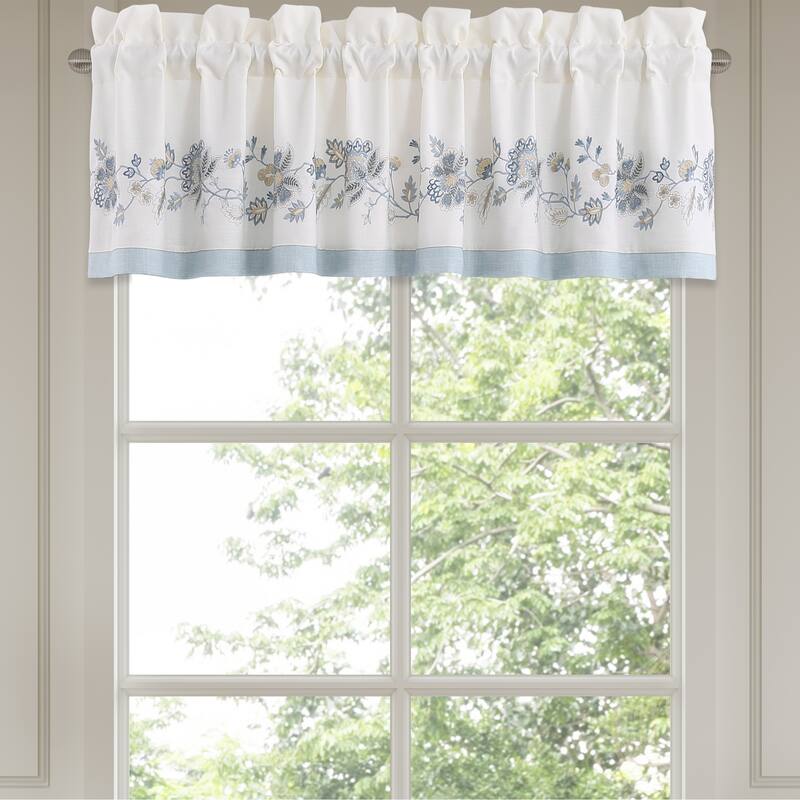 J. Queen New York Garden Bloom Window Straight Valance