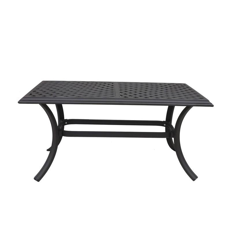 Torino Aluminum 21x42 Inch Standard Coffee Table