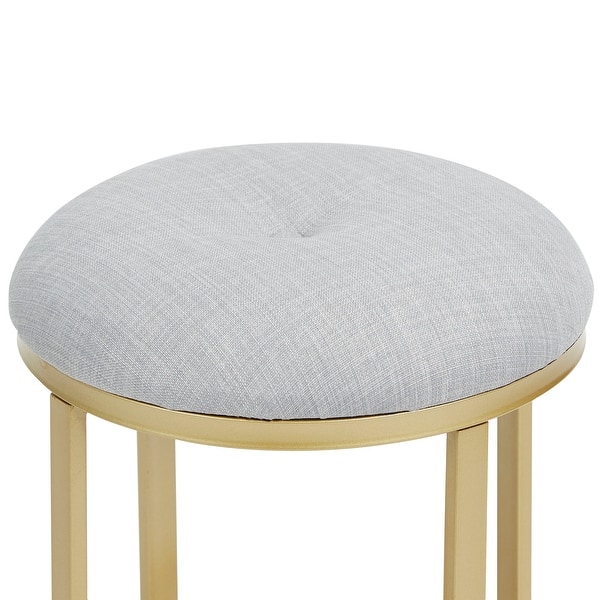 Featured image of post Round Metal Vanity Stool : Its antique beige finish gives it an exclusive look that makes it a unique addition to an apartment or room.