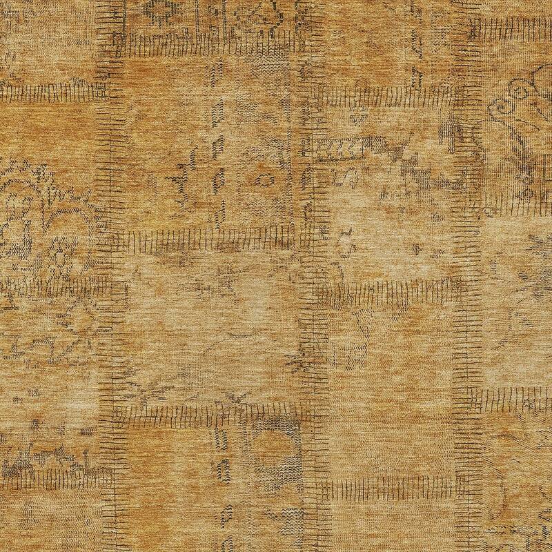 HomeRoots Patchwork Transitional Rectangle Outdoor Rug
