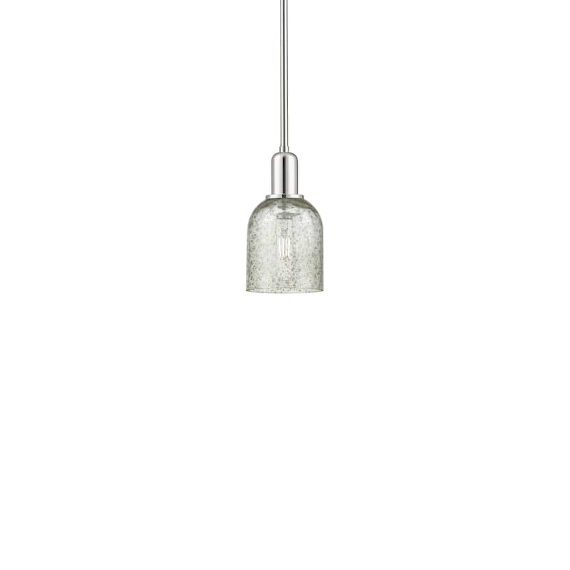 Innovations Lighting 716-1S-10-5 Caledonia Pendant Caledonia 5" Wide - Polished Nickel / Mica