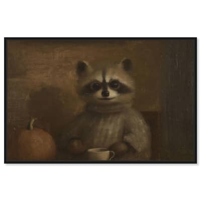 Raccoon Reverie Canvas by Art Remedy