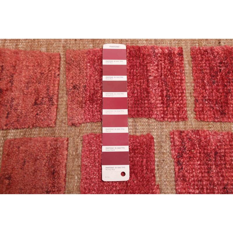ECARPETGALLERY Hand-knotted Tangier Red Wool Rug - 8'4 x 10'1