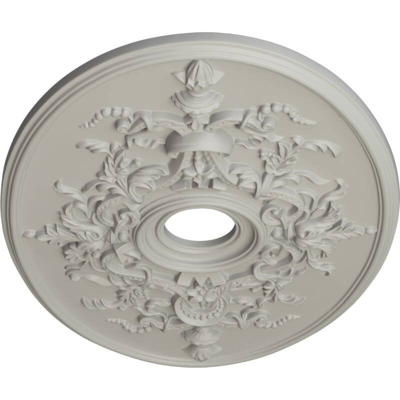 30 3/4"W x 21/14"H x 3 7/8"ID x 1 5/8"P Alexa Ceiling Medallion