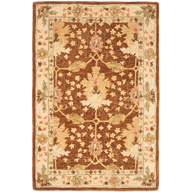 SAFAVIEH Handmade Anatolia Masami Traditional Oriental Hand-spun Wool Rug
