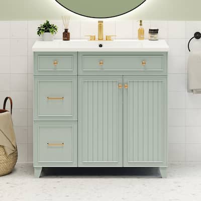 MDF Bathroom Vanity with Resin Sink