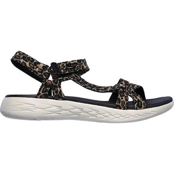 leopard skechers sandals