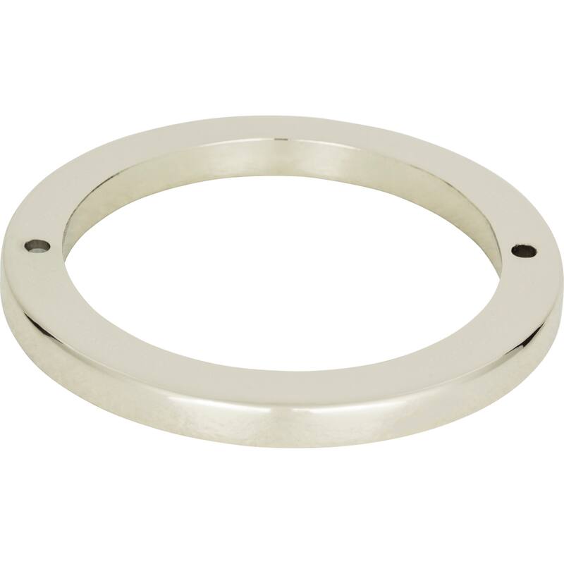 Atlas Homewares Tableau 3-3/8 Inch Diameter Cabinet Pull Backplate - Polished Nickel