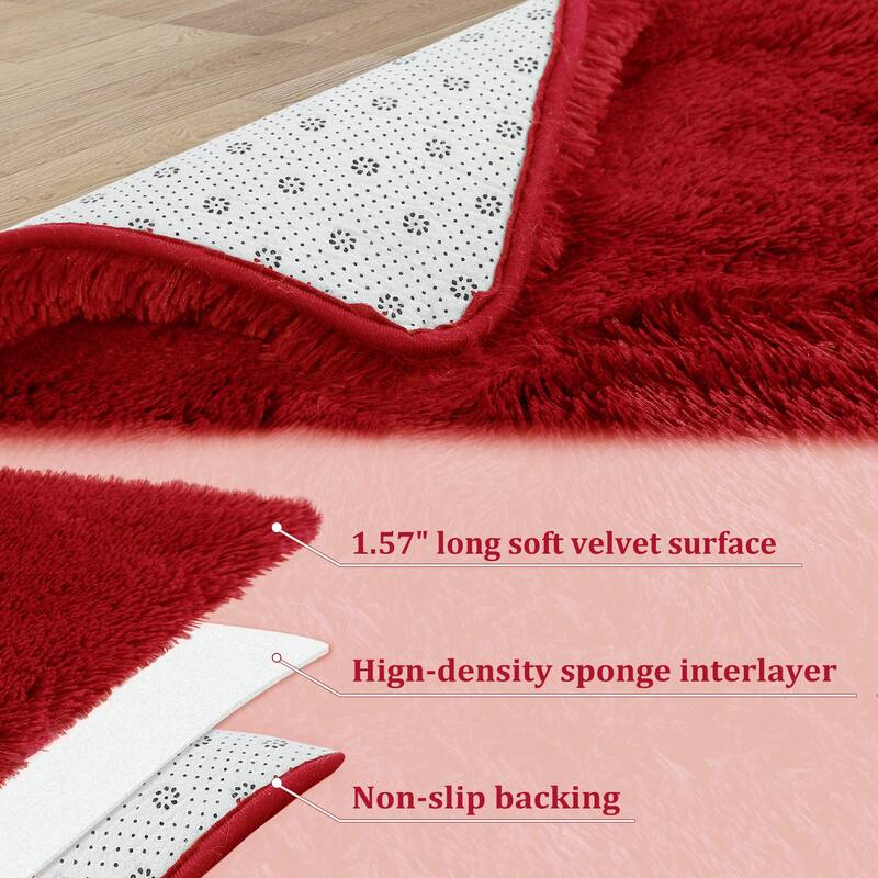 Garvee Shag Fluffy Area Rug Modern Indoor Plush Shaggy Carpet