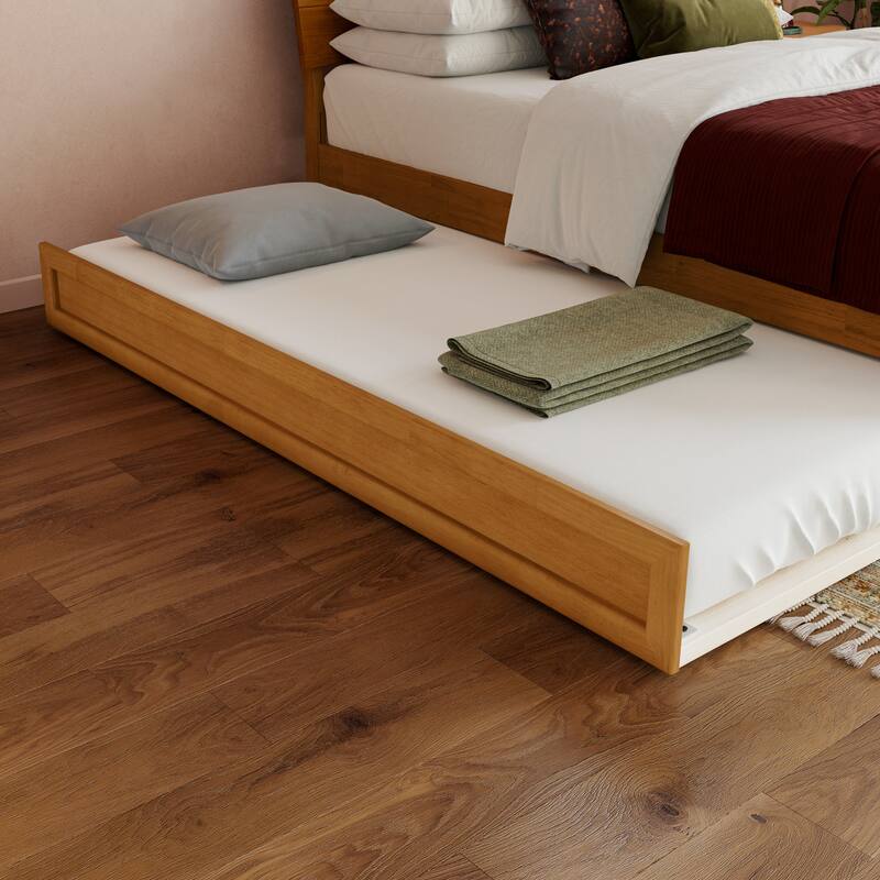 Phoenix Wood Platform Bed with Trundle