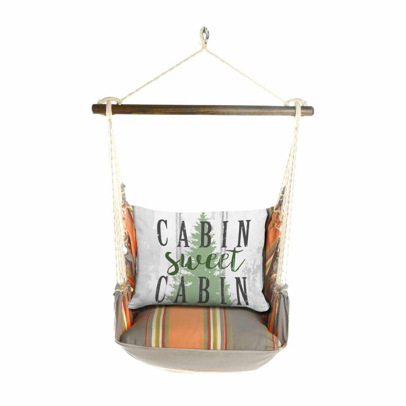 Magnolia Casual Swing Set 4 piece - Serene Sunset w/ Cabin Sweet Cabin