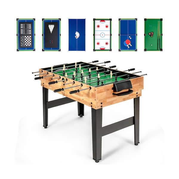slide 2 of 10, Costway 10-in-1 Combo Game Table Set, Multi Game Table for Home, Game - See Details Multi