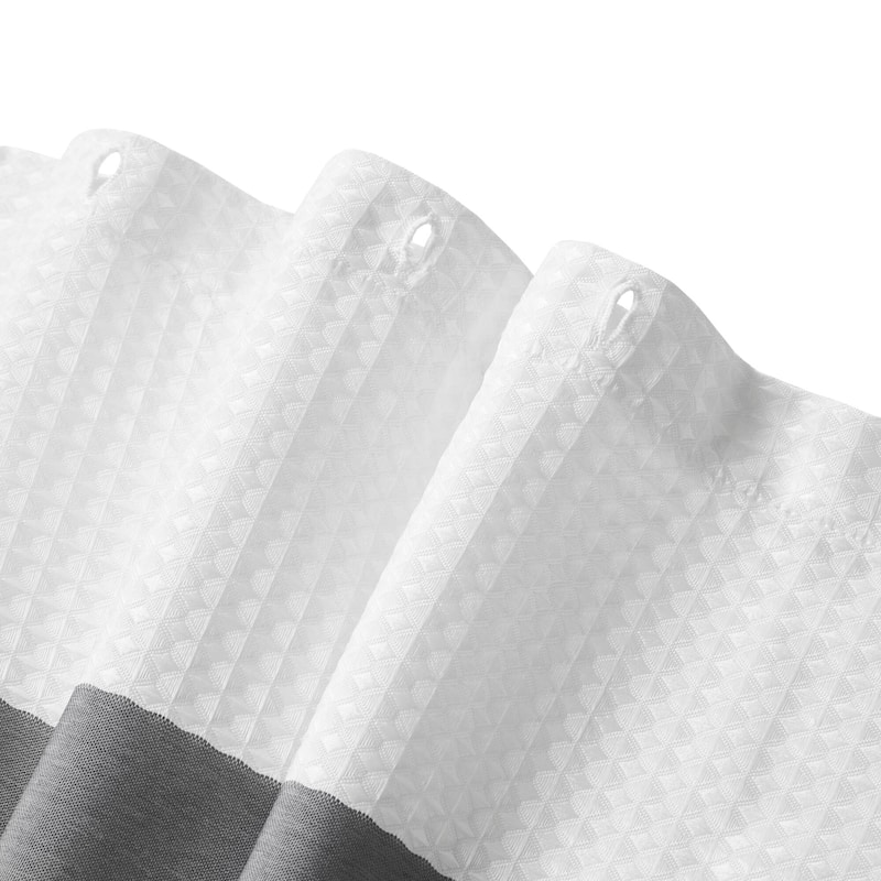 Madison Park Spa Waffle Shower Curtain with 3M Treatment