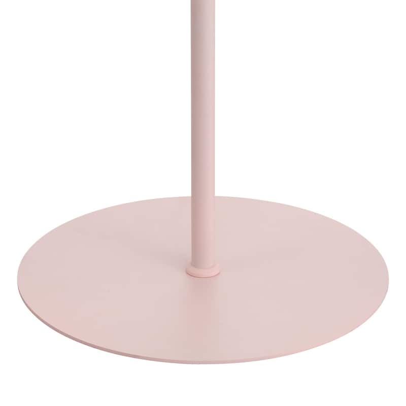 Acroma 63" Blush Pink Feather Floor Lamp with Dome Shade - 1-light