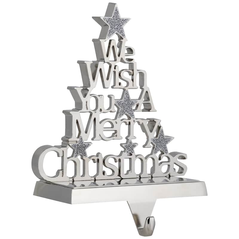We Wish You a Merry Christmas Tree Stocking Holder - 6.25"