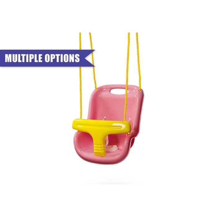 Gorilla Playsets High Back Infant Swing with Nylon Rope and Seatbelt