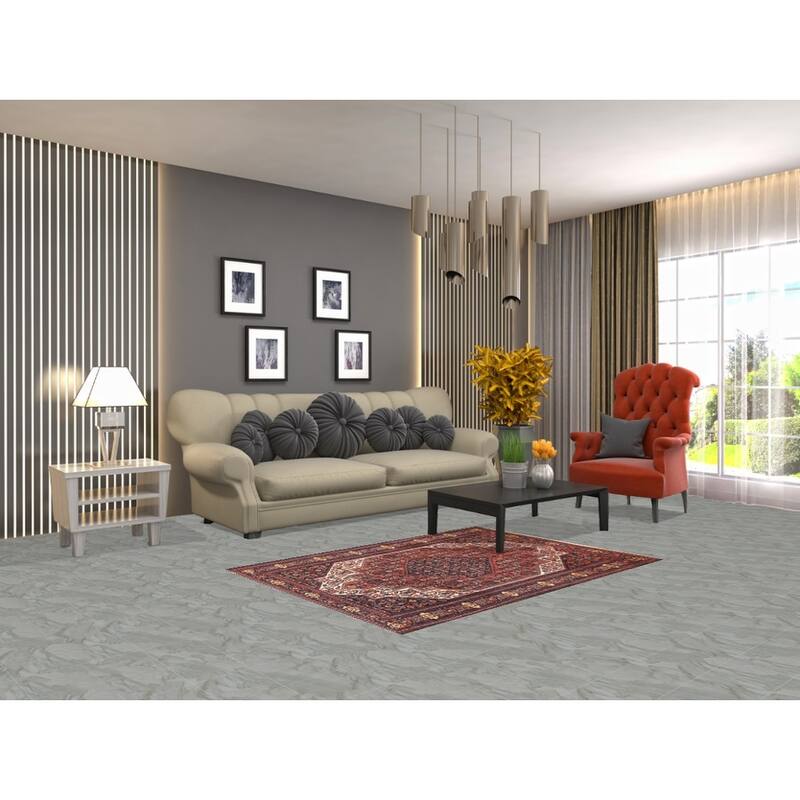 Hand Knotted Oriental 100% Wool Carpet Traditional Medallion Oranges & Rust Senneh Area Rug - 5' 0'' X 3' 7''
