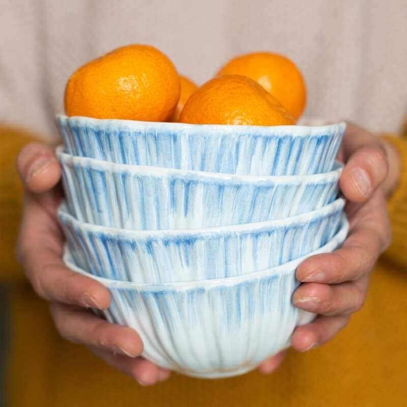 viva by VIETRI Bari Blue and White Cereal Bowl