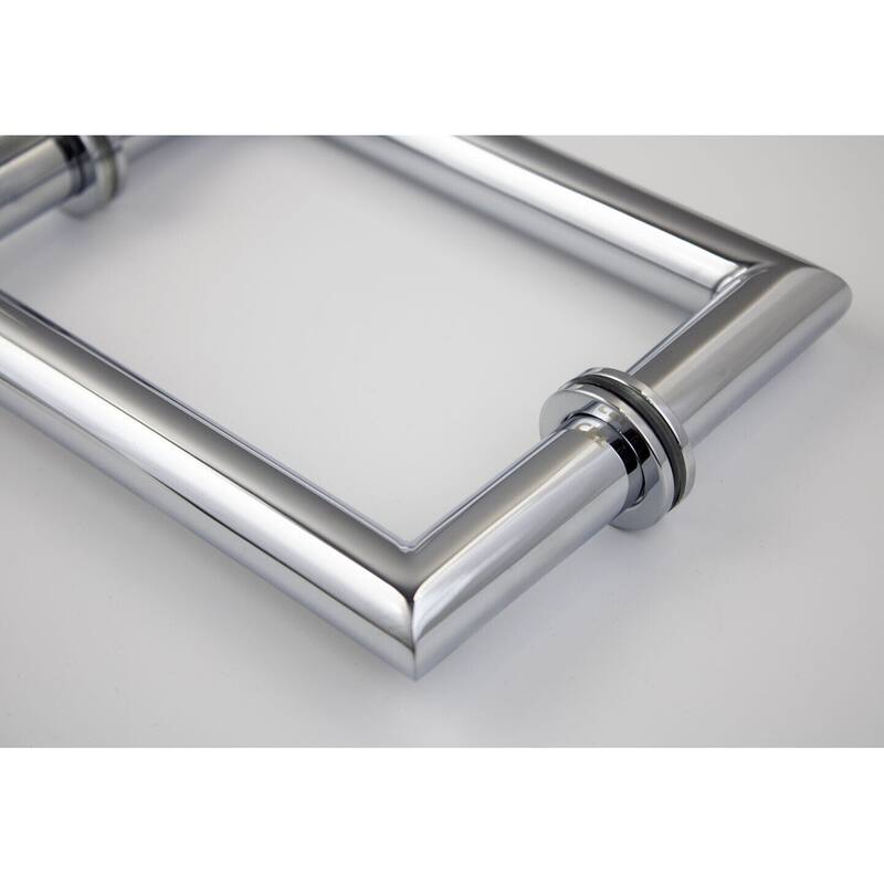 CEL 6"x 6" Mitered Corner Back to Back Shower Door Pull Handles