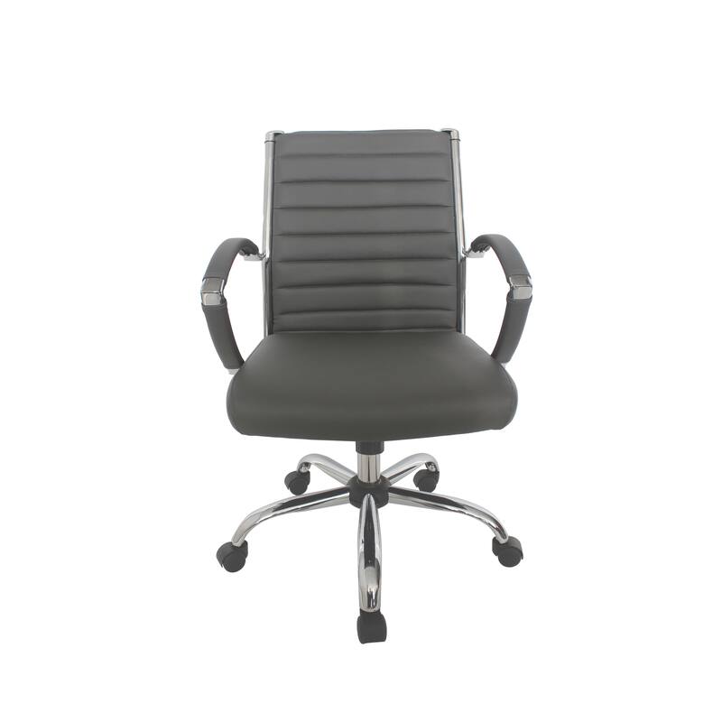 Corrigan Modern Tufted Deep Seat Faux Leather Office Chair by Furniture of America