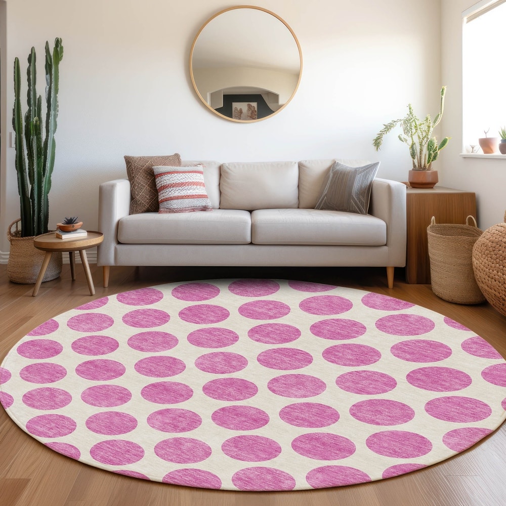 Premium Washable Super Soft Geo Dots Mayfield Rug